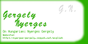 gergely nyerges business card